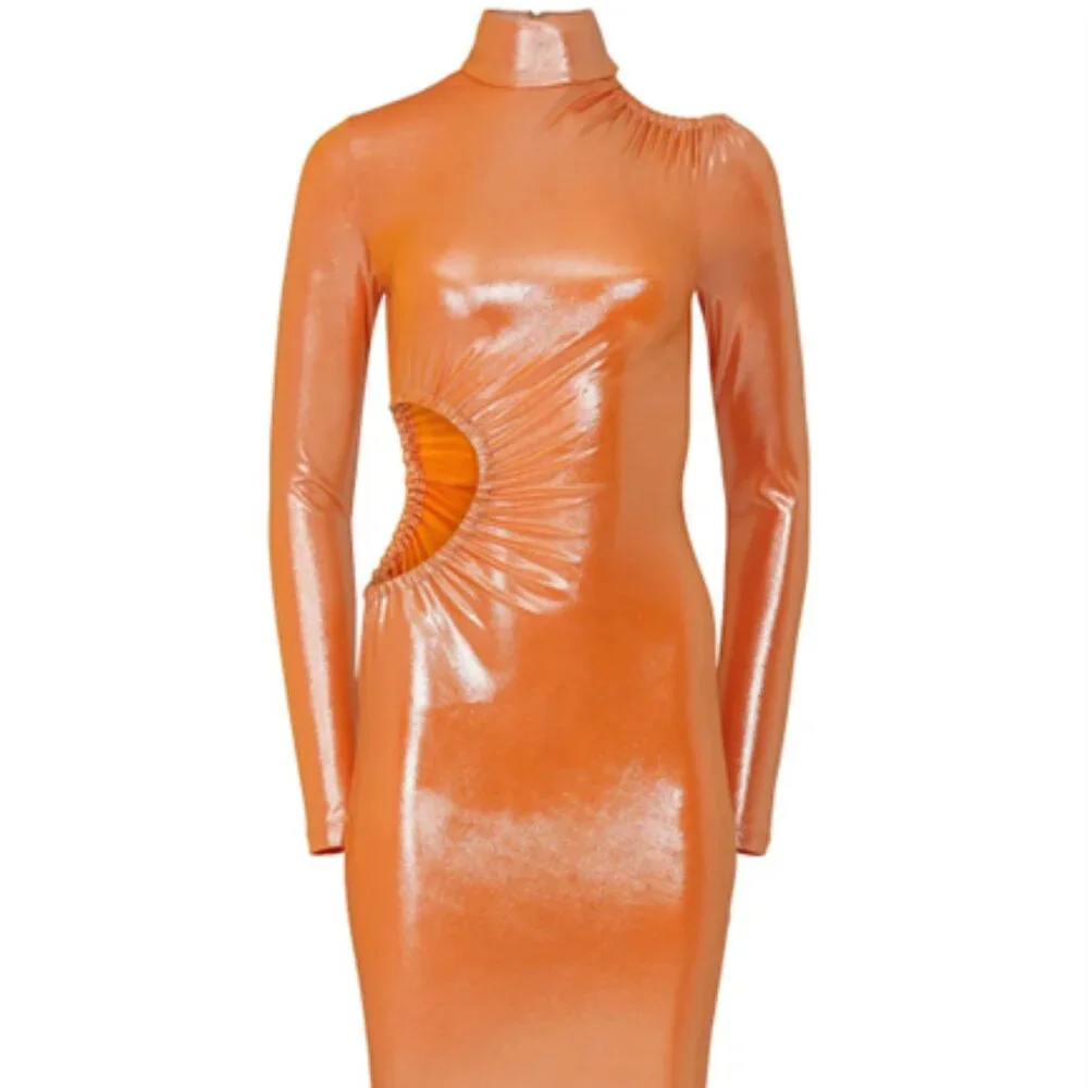 $270 REVOLVE ROTATE Birger Christensen Alice cutout dress US 6 cocktail party - Picture 3 of 13